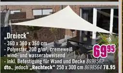 Hornbach Sonnensegel dreieck Angebot
