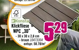 Hornbach Konsta klickfliese wpc „3d“ Angebot