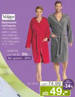 Möbel Inhofer Vossen bademantel Angebot