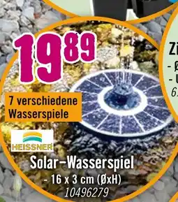 Hornbach Heissner solar-wasserspiel Angebot