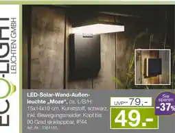 Möbel Inhofer Eco-light led-solar-wand-außenleuchte „moze“ Angebot