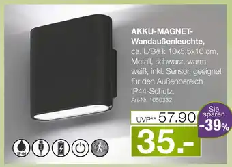 Möbel Inhofer Akku-magnet-wandaußenleuchte Angebot
