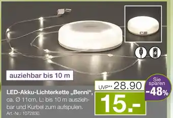 Möbel Inhofer Led led-akku-lichterkette „benni“ Angebot