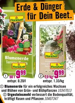 Hornbach Floraself blumenerde oder urgesteinsmehl Angebot