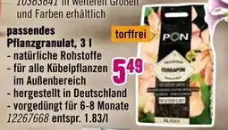 Hornbach Pon pflanzgranulat, 3 l Angebot