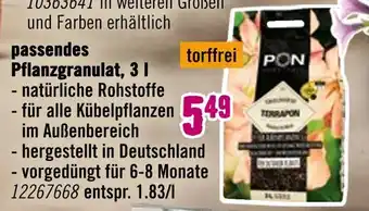 Hornbach Pon pflanzgranulat, 3 l Angebot