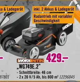 Hornbach Worx nitro wg749e.2 Angebot