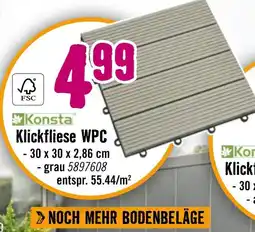 Hornbach Konsta klickfliese wpc Angebot