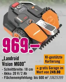 Hornbach Landroid vision m600 Angebot