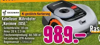 Hornbach Segway kabelloser mähroboter „navimow i105e“ Angebot