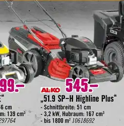 Hornbach Al-ko 51.9 sp-h highline plus Angebot