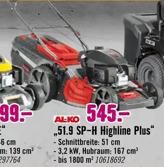 Hornbach Al-ko 51.9 sp-h highline plus Angebot