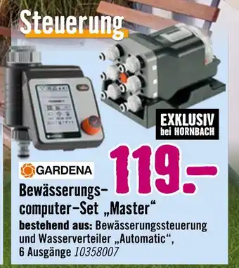 Hornbach Gardena bewässerungscomputer-set „master“ Angebot