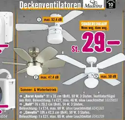 Hornbach Madeira deckenventilatoren Angebot