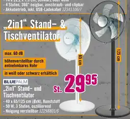 Hornbach Bluepalm „2in1“ stand- & tischventilator Angebot