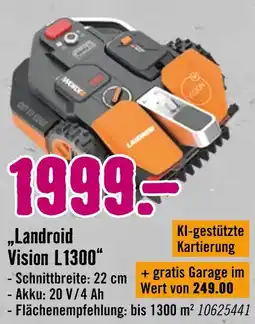 Hornbach Landroid vision l1300 Angebot