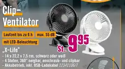 Hornbach X-life clip-ventilator Angebot
