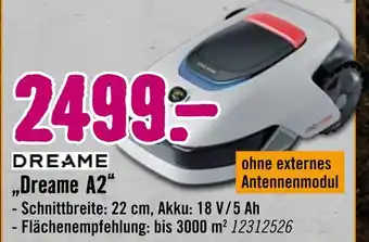 Hornbach Dreame „dreame a2“ Angebot