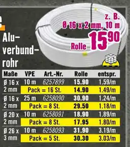 Hornbach Aluverbundrohr Angebot