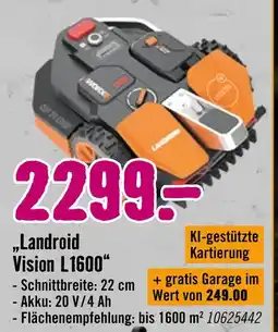 Hornbach Landroid vision l1600 Angebot