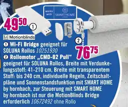 Hornbach Motionblinds wi-fi bridge oder rollomotor „cmd-02 pull“ Angebot