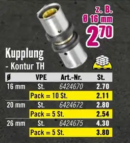 Hornbach Kupplung - kontur th Angebot