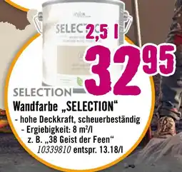 Hornbach Wandfarbe „selection“ Angebot