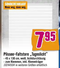 Hornbach Plissee-faltstore „tageslicht“ Angebot