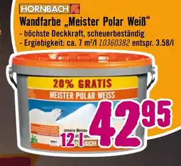 Hornbach Hornbach wandfarbe „meister polar weiß“ Angebot