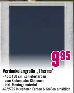 Hornbach Verdunkelungrollo „thermo“ Angebot