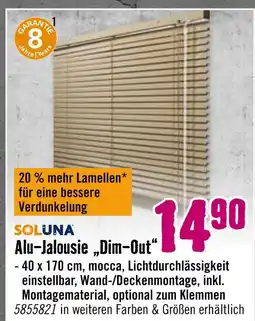 Hornbach Soluna alu-jalousie dim-out Angebot