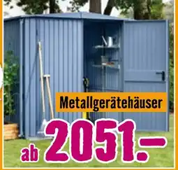 Hornbach Metallgerätehäuser Angebot