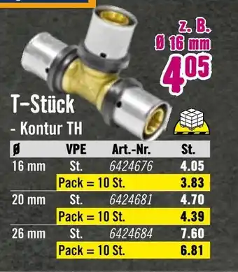 Hornbach T-stück Angebot
