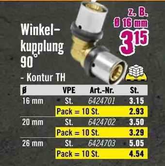 Hornbach Winkelkupplung 90° Angebot