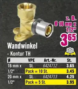 Hornbach Wandwinkel Angebot