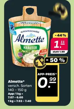 NETTO Almette alpenfrischkäse kräuter Angebot