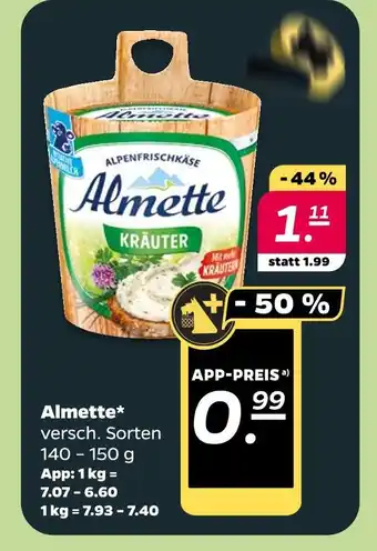 NETTO Almette alpenfrischkäse kräuter Angebot