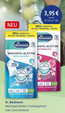 dm drogerie Dr. beckmann weichspül-blätter frühlingsfrisch oder sommerblüte Angebot