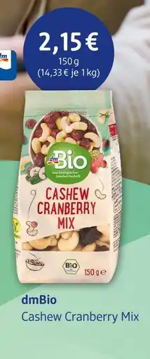 dm drogerie Dmbio cashew cranberry mix Angebot