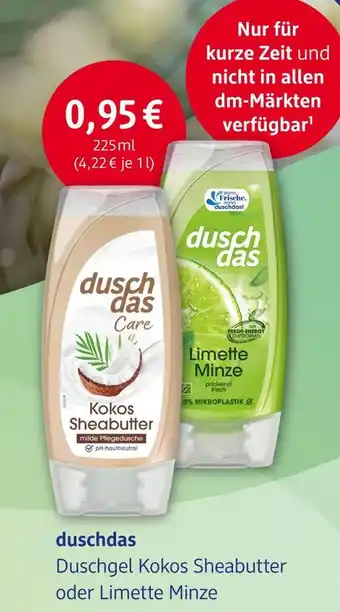 dm drogerie Duschdas duschgel Angebot