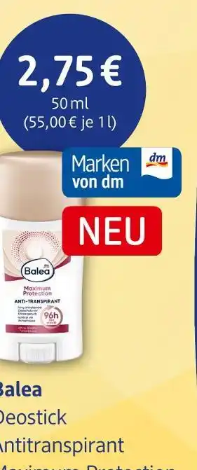 dm drogerie Balea deostick Angebot