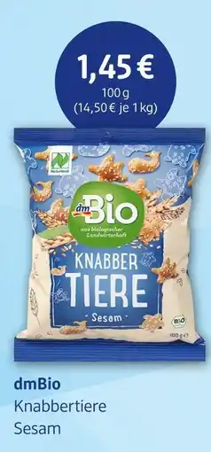 dm drogerie Dmbio knabbertier sesam Angebot