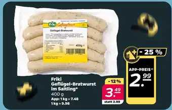 NETTO Friki geflügel-bratwurst im saitling Angebot