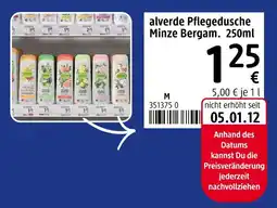 dm drogerie Alverde pflegedusche minze bergam Angebot