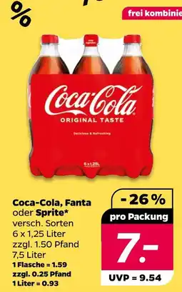NETTO Coca-cola, fanta oder sprite Angebot