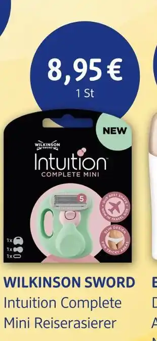dm drogerie Wilkinson sword intuition complete mini reiserasierer Angebot