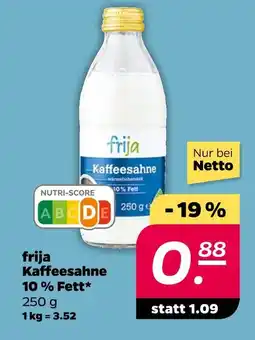 NETTO Frija kaffeesahne 10 % fett Angebot