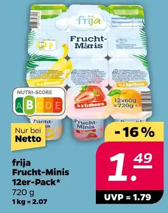 NETTO Frija frucht-minis Angebot