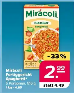 NETTO Mirácoli fertiggericht spaghetti Angebot