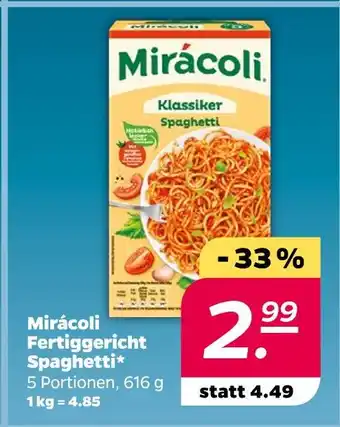 NETTO Mirácoli fertiggericht spaghetti Angebot